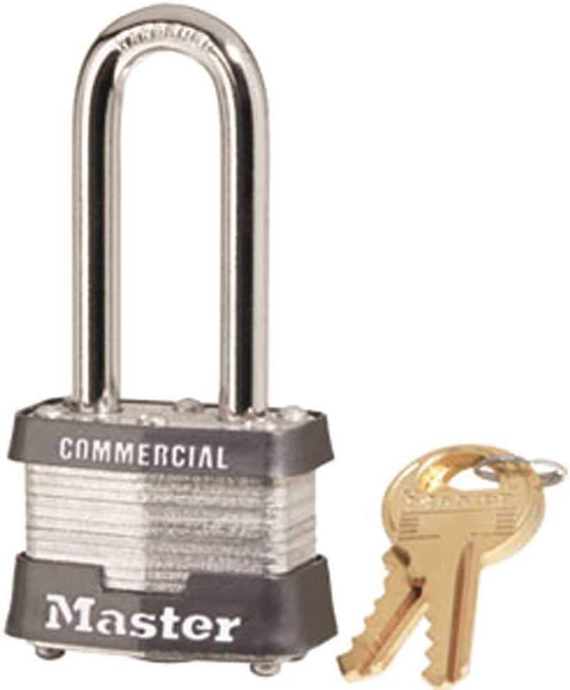 Master Lock 3Kalh 0464 Master Lock No. 3 Steel Laminated Padlock 2'' Long Shackle- Keyed Alike No. 0464