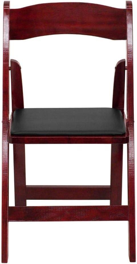 Flash Furniture 2 Pack HERCULES Series Wood Folding Chair with Vinyl Padded Seat