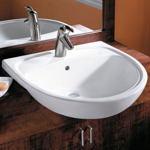 American Standard Mezzo 21.5'' Ceramic Circular Bathroom Sink with Overflow