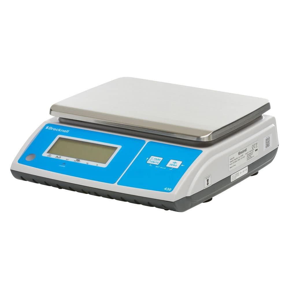 Brecknell Model 430 Digital Portion Control Scale White/Silver/Blue 30 Lbs. Capacity 430-30