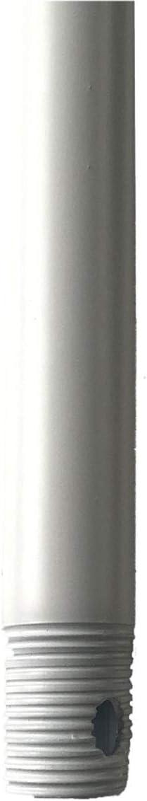 WAC Lighting 72" Metal Ceiling Fan Extension Downrod in Matte White