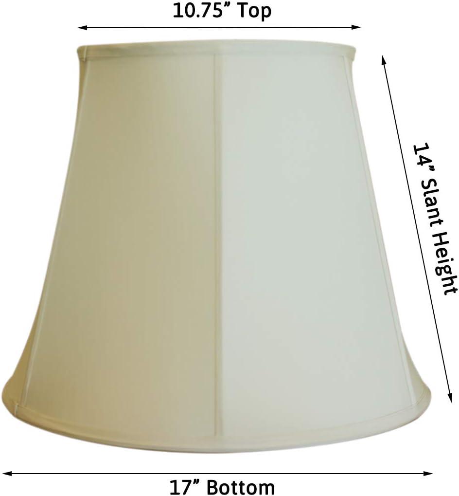 Home Concept Inc Classics Brass 17'' Linen Bell Lamp Shade