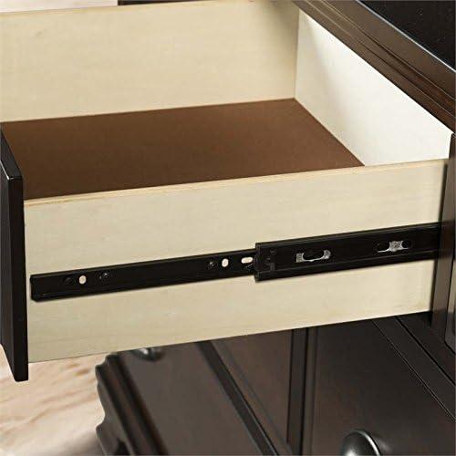 Brinley Nightstand Cherry Red - Picket House Furnishings: Mid-Century Modern Style, Laminated Finish, MDF & Metal Hardware