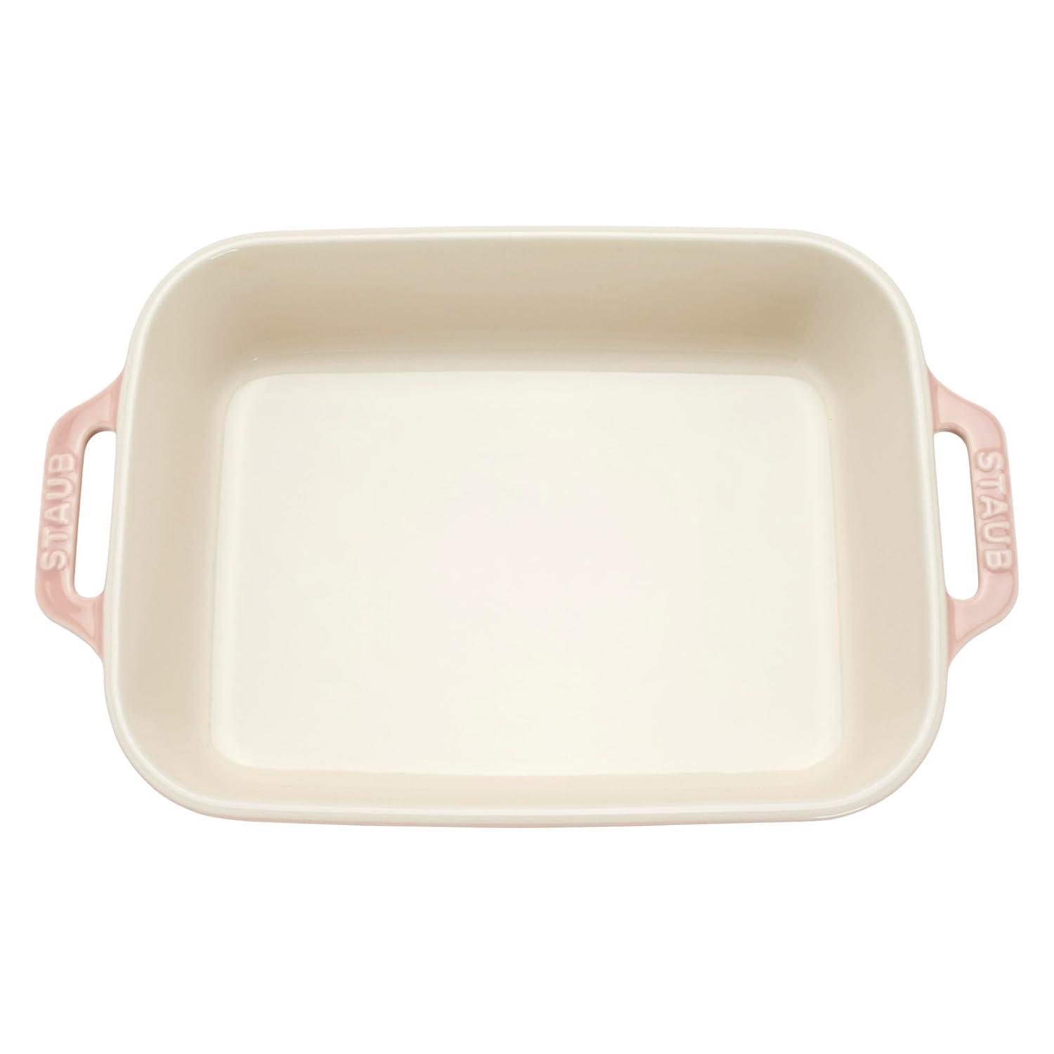 Staub Staub Ceramic 4-Pc Baking Pans Set, Casserole Dish With Lid, Brownie Pan,