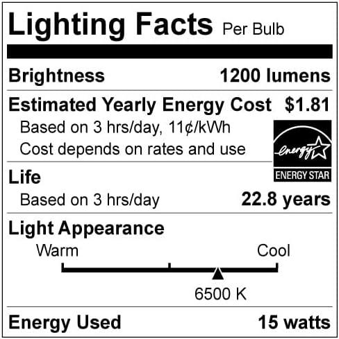 White Dimmable LED PAR38 Flood Light Bulbs, 6-Pack