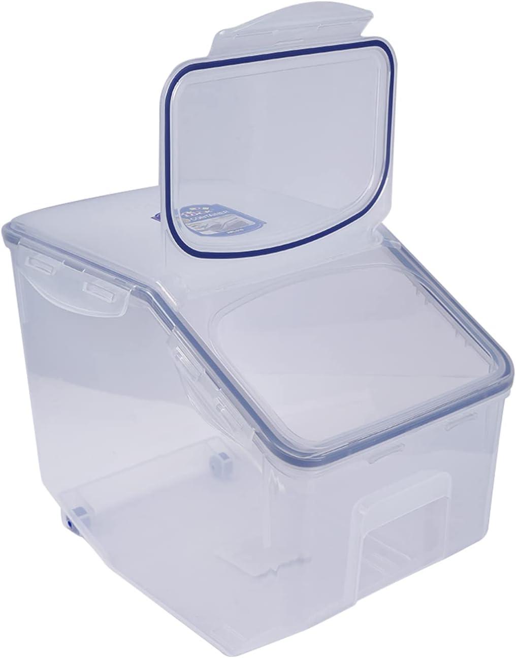 Clear Plastic Rectangular Food Storage Container with Flip Top Lid