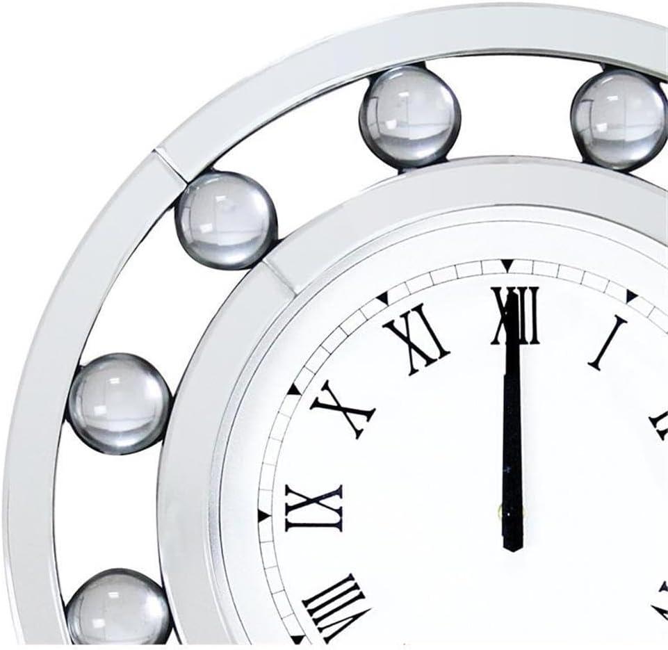 ACME Boffa Round Wall Clock in Mirrored