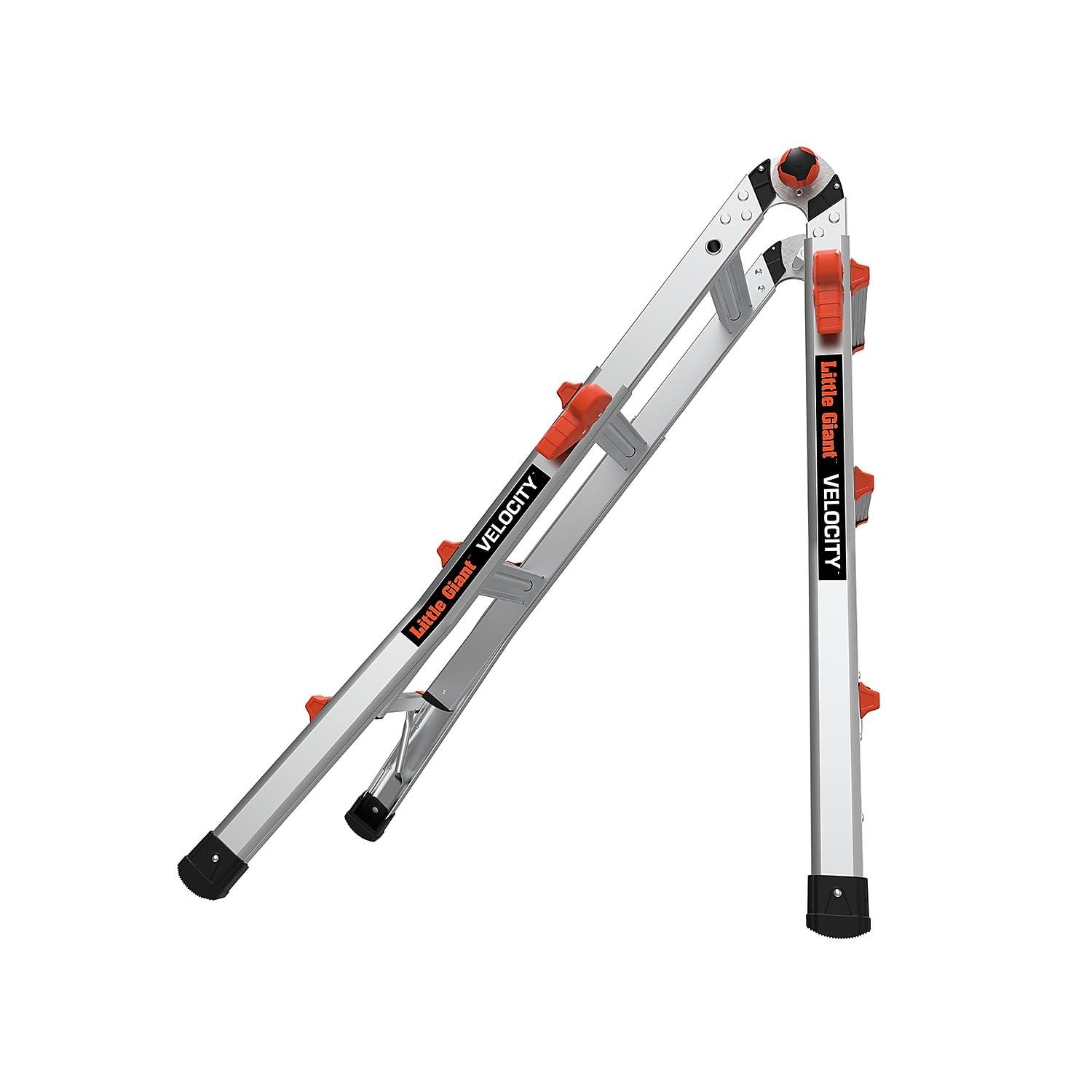 Little Giant Velocity, Model 13 - Type IA - 300 lbs rated, aluminum articulating ladder