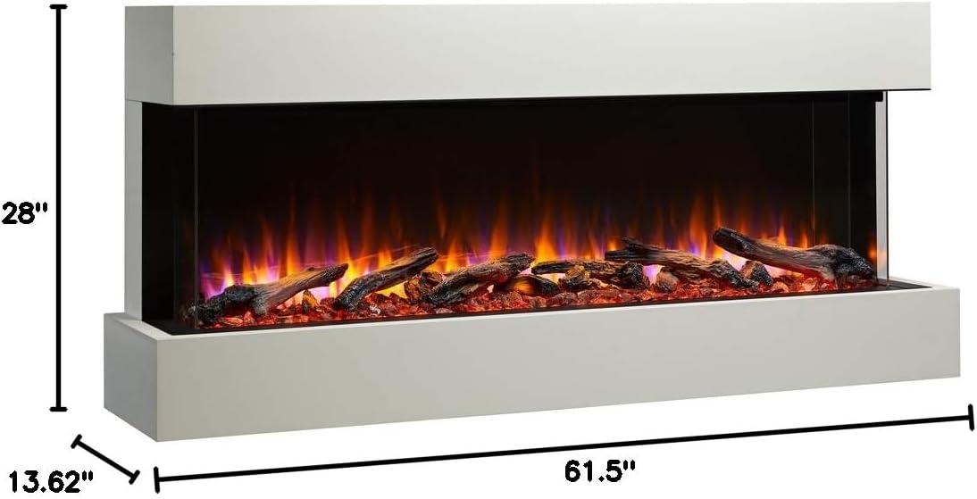 SimpliFire SF-SCT55-MANTEL Floating Mantel Kit for Scion 55, Primed MDF; for Wall Mount Applications (Includes Wall Mount Bracket) (SF-SCT55-MANTEL)
