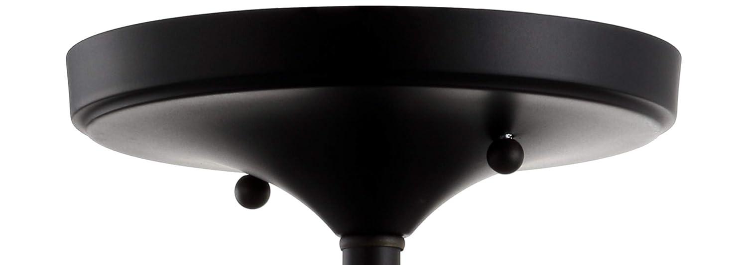 JONATHAN Y Toronto 10" Metal/Crystal LED Flush Mount, Oil Rubbed Bronze