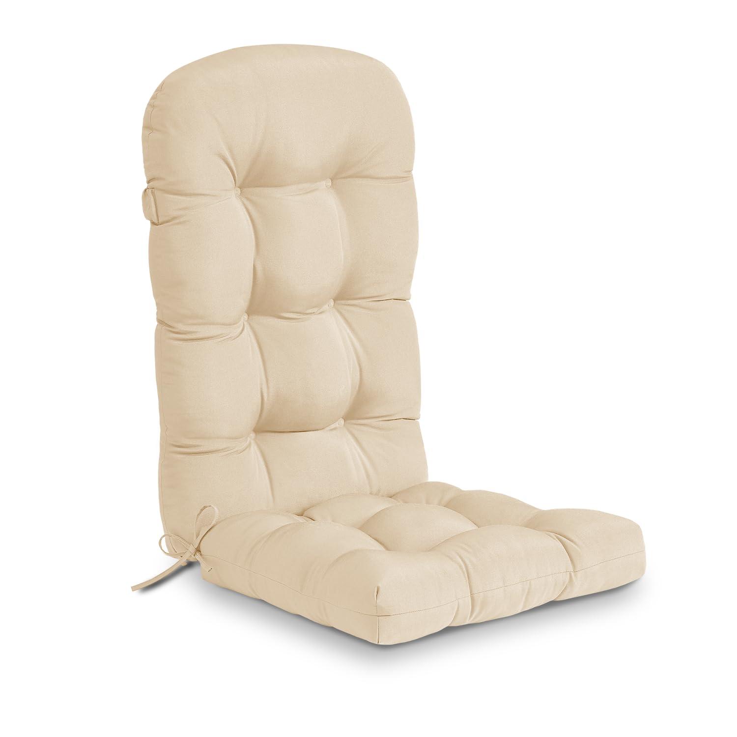 Crestlive Products Adirondack Style Patio Outdoor Chair Cushion for Adirondack Chair or Lounge Rocking Chair - See picture 2-Piece Set, Navy Blue