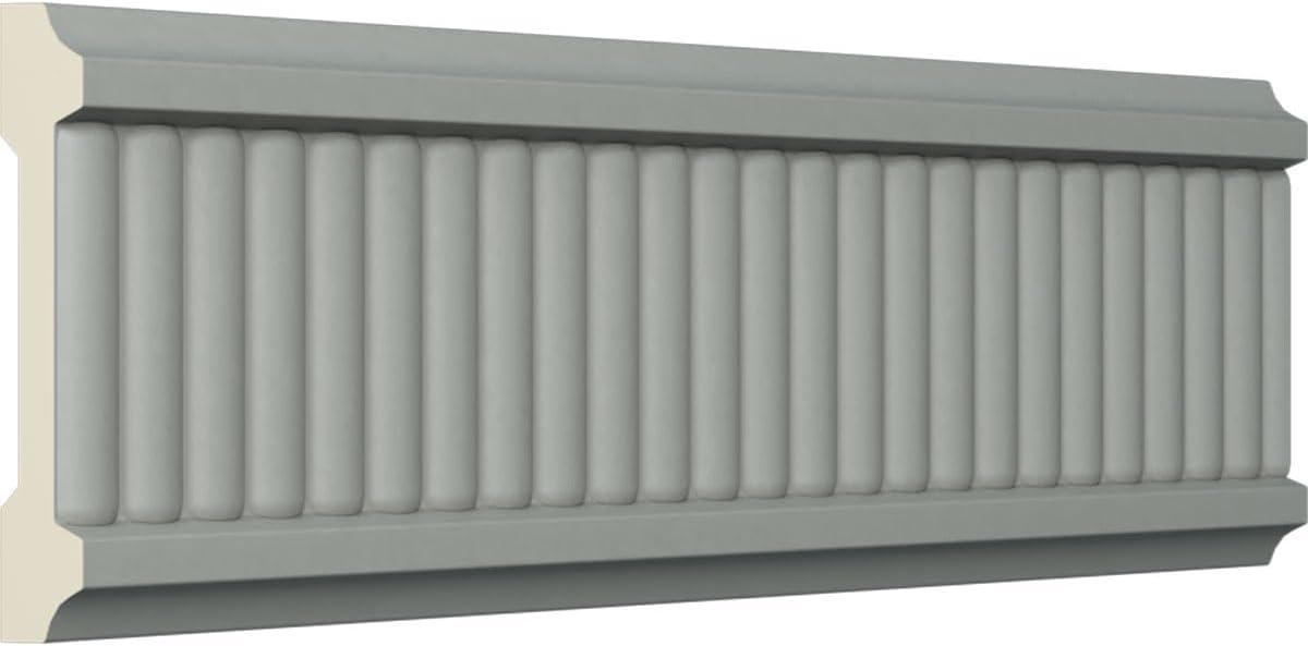 Ekena Millwork 3"H x 5/8"P x 94 1/2"L, (3/8" Repeat), Nevio Chair Rail (Set of 8)