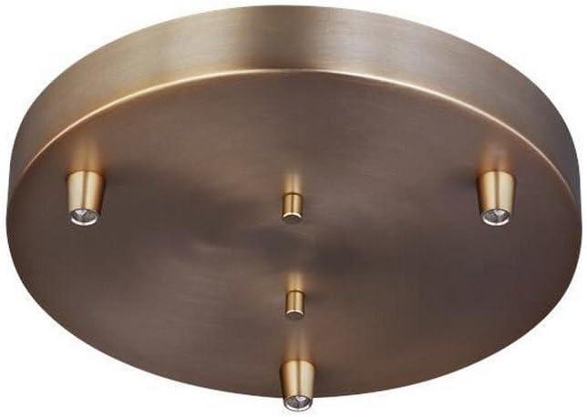 Satin Brass and Bronze Indoor/Outdoor Globe Pendant Light