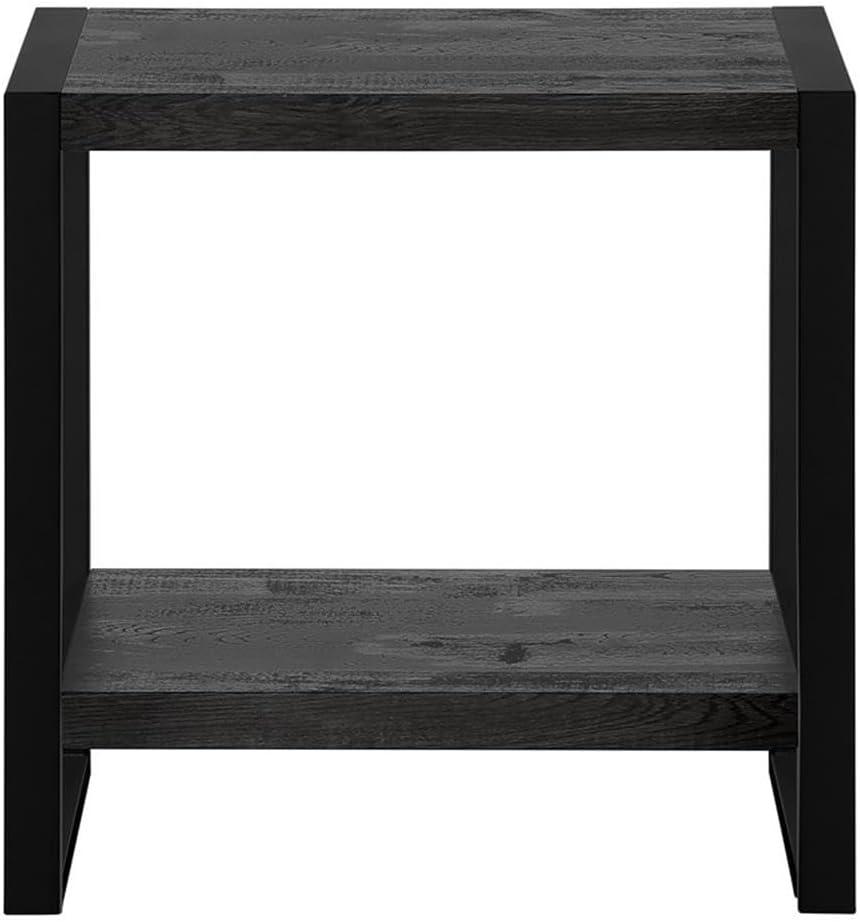 Monarch Accent Table, Side, End, Nightstand, Lamp, Living Room, Bedroom, Black Laminate