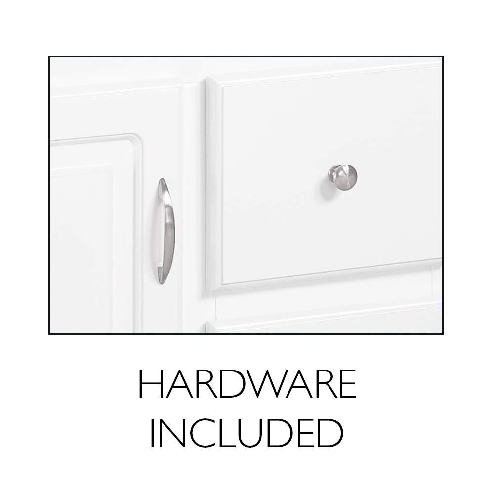 Design House Brookings 24 Inch Bathroom Vanity, Ready to Assemble, Solid Wood, Sherwin Williams – Design House, 587063