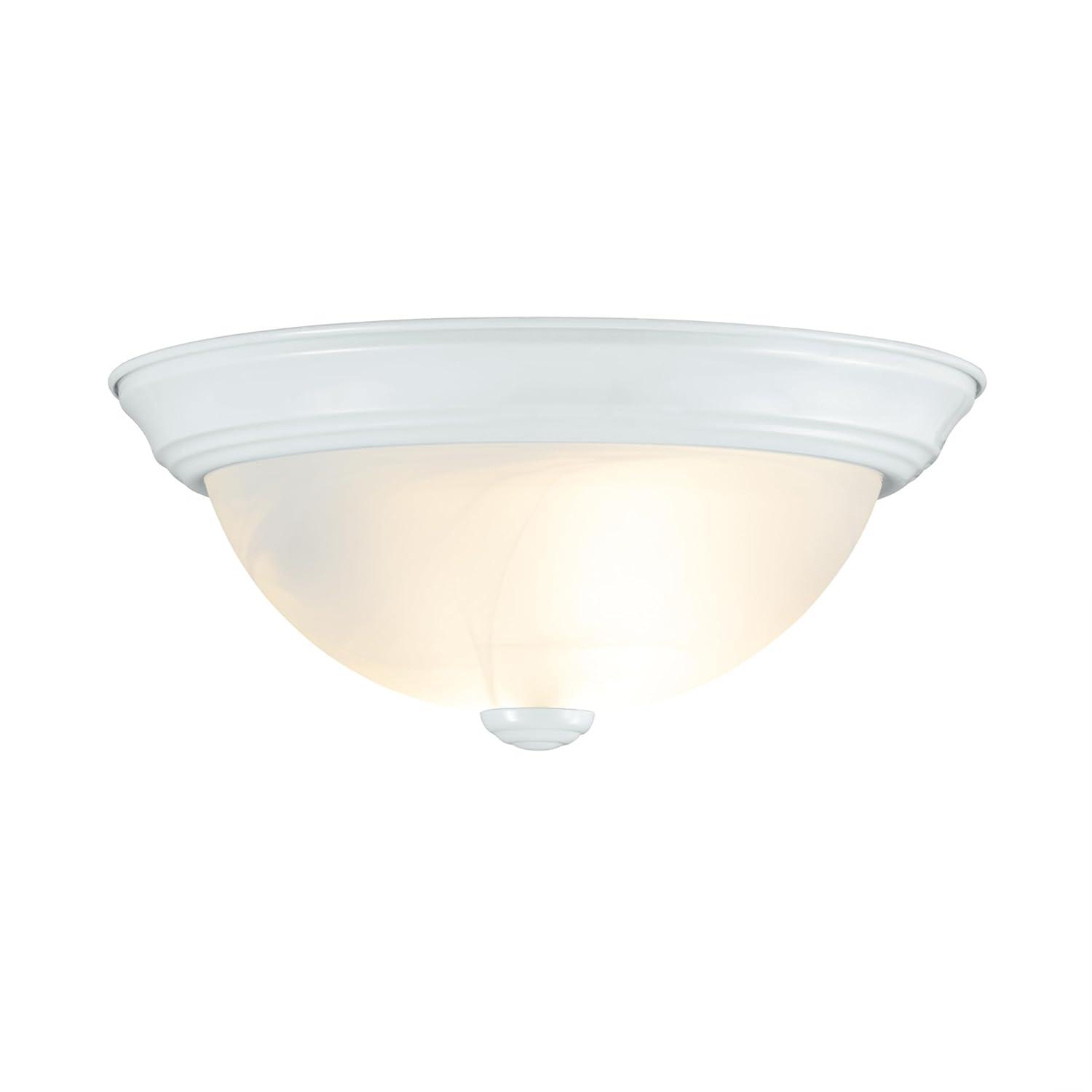 60/6004-Nuvo Lighting-2 Light Flush Mount-11.38 Inches Wide by 4.88 Inches High-Textured White Finish