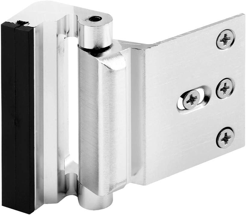 Brushed Chrome Silver Aluminum Entry Door Blocker