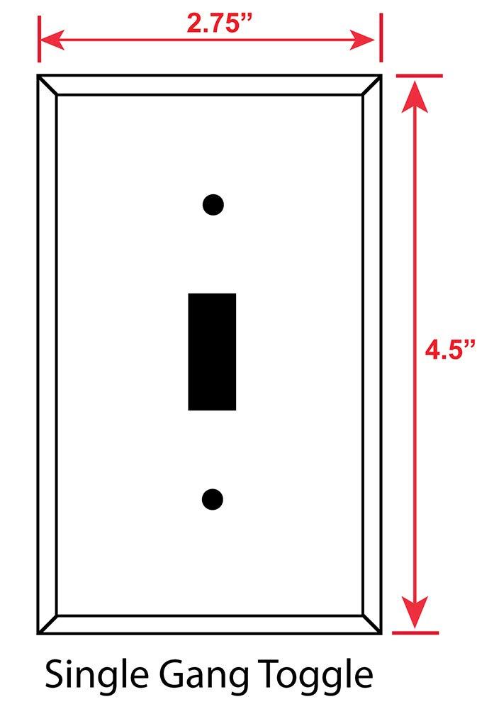 Art Plates - Celestial's Switch Plate - Single Gang Toggle - Image by Dan Morris