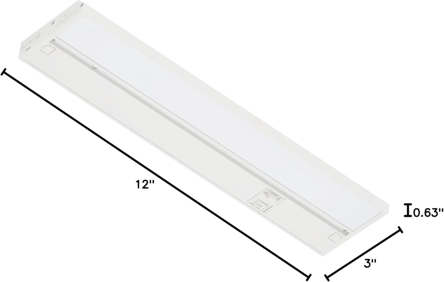 LAGOM 12" Direct Wire Dimmable LED Under Cabinet Lights, Selectable 2700K/4000K/5000K