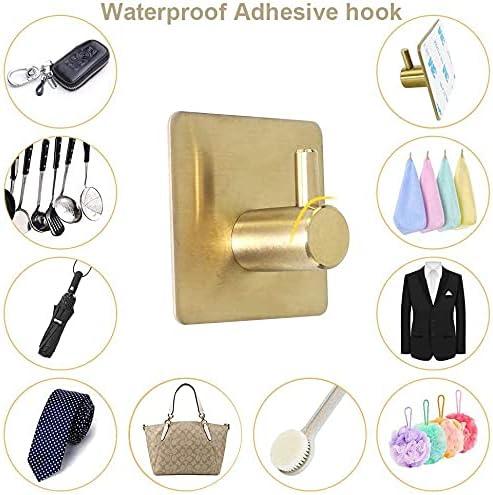 Brushed Gold Stainless Steel 6-Piece Bathroom Hardware Set