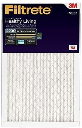 Filtrete MPR 2200 16 x 25 x 1 Elite Allergen Reduction HVAC Air Filter, 3-Pack