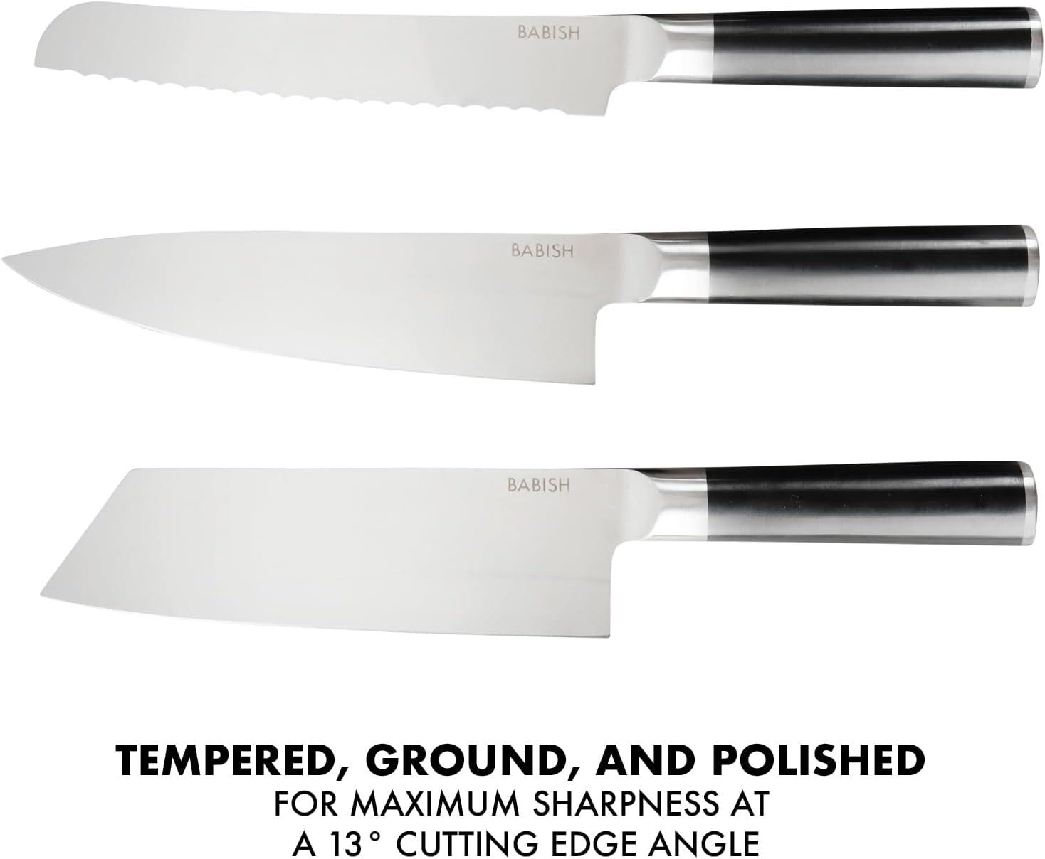 Babish 14 Piece High Carbon Stainless Steel Assorted Knife Set