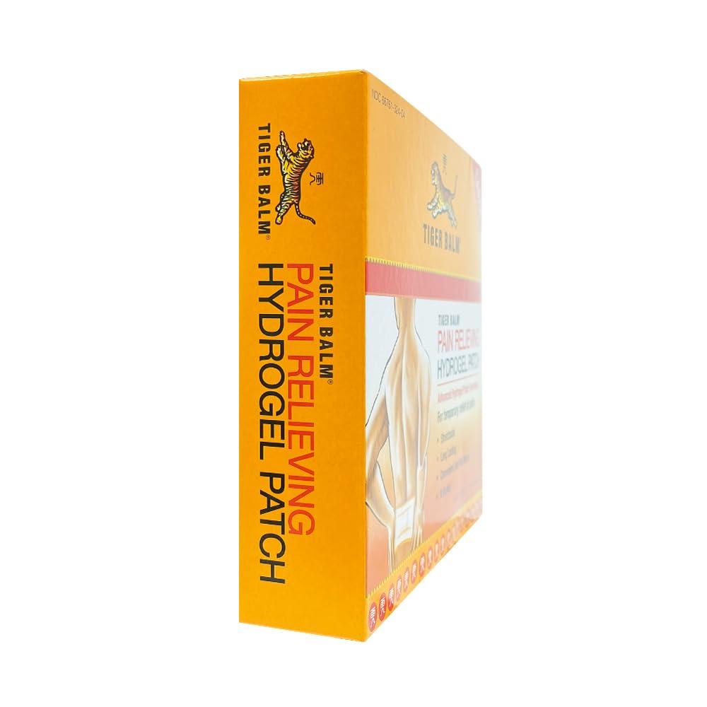 Tiger Balm Pain Relieving Large Patch, 4" x 8", 4/pack – Pain Relieving Patch – For Temporary Relief of Minor Aches of Muscles and Joints – Formulated with Menthol, Camphor, and Capsicum – Fast-Acting