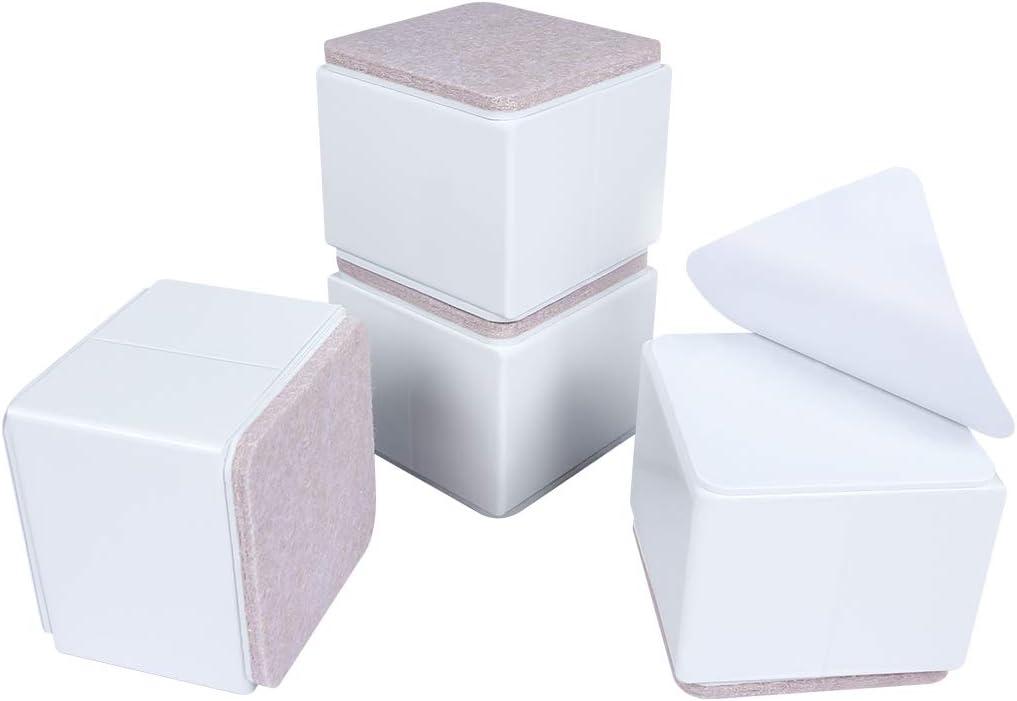 MAXAYA Bed And Furniture Risers, Heavy Square Chair So...