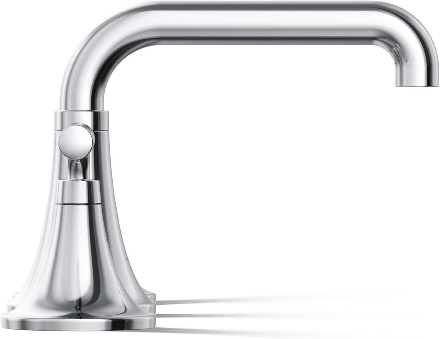 Tone Widespread Bathroom Sink Faucet, Three-Hole Bathroom Faucet with Clicker Drain, 1.2 GPM