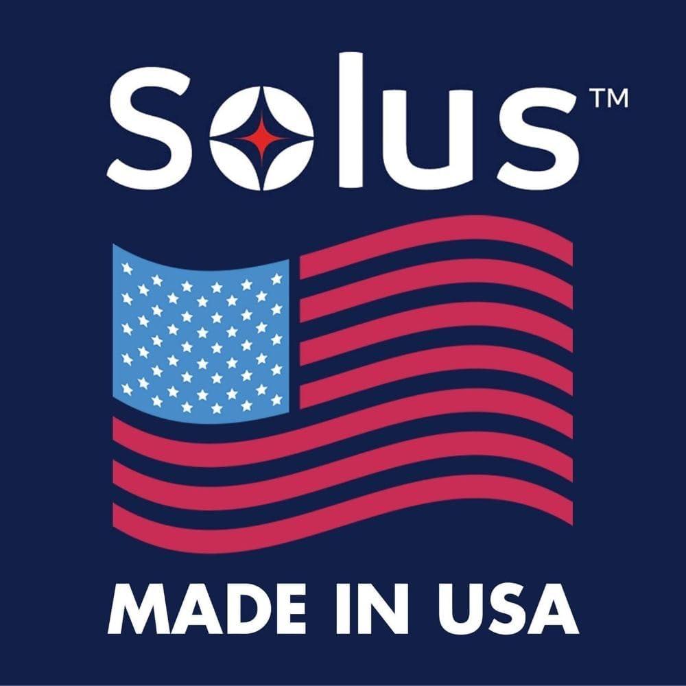 Solus 6-Foot Surface Mount Outdoor Lamp Post – Aluminum Light Pole with Standard Base Cover & Decorative Cross Arm – Black, Bronze, or White – Fits 3" Fixtures – Made in USA (Black)