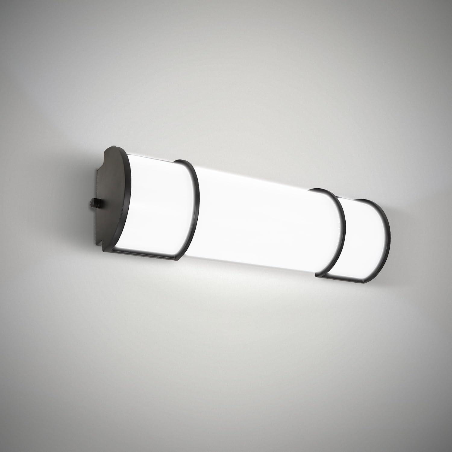 ASD LED 18 Inch Wall Mount Vanity Lighting Fixture | 20W 1650LM 3000K-5000K 120V | 3CCT, Dimmable, Energy Star, ETL Listed | Bathroom Linear Light Bar, Long Tube Bath Sconce | Dark Bronze