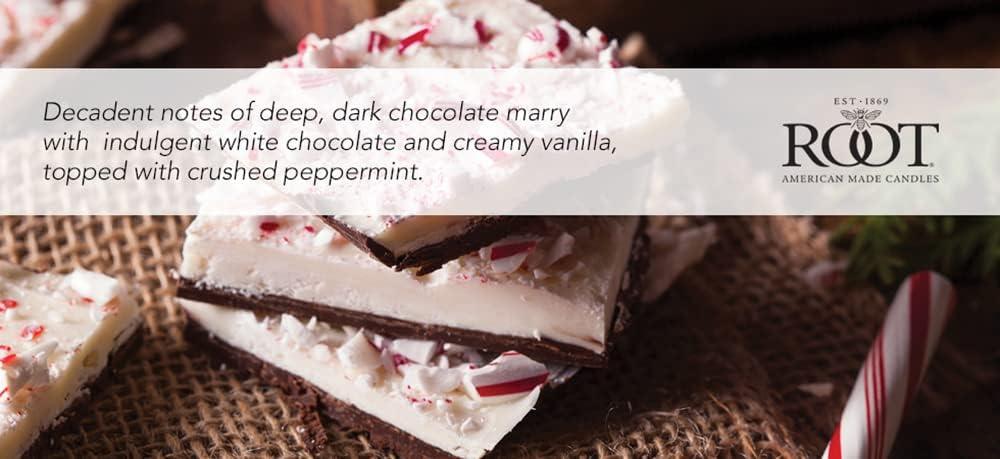 Root Candles Peppermint Bark Scented Jar Candle