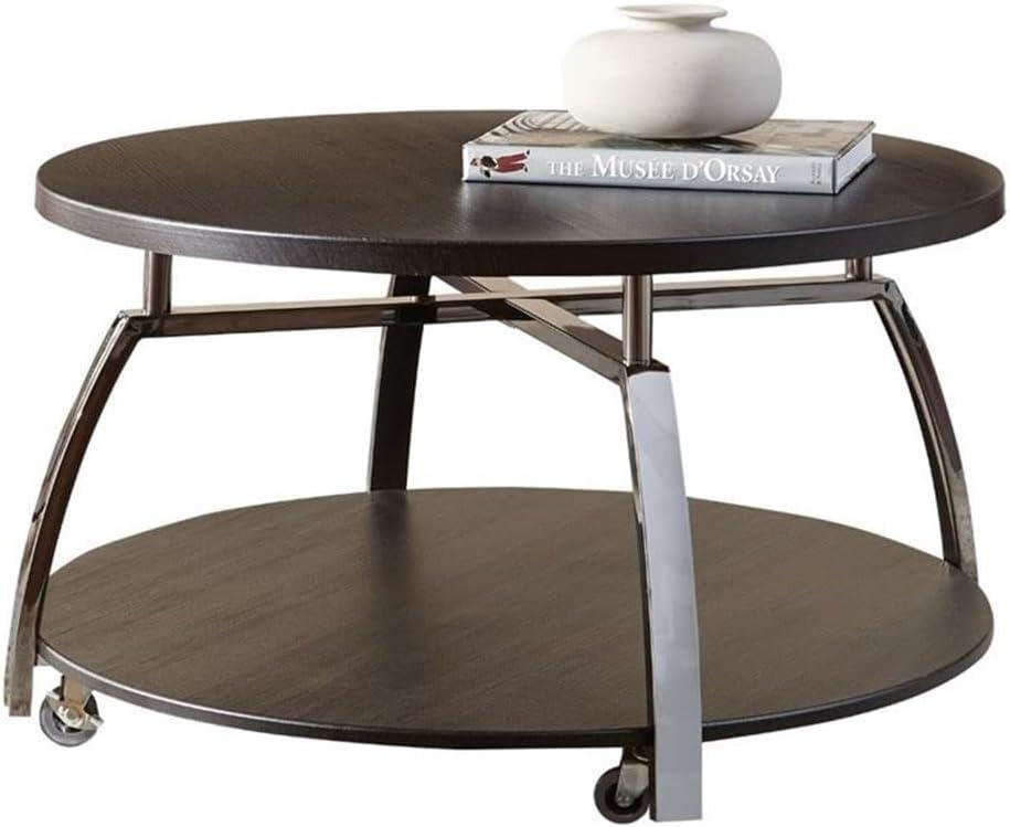 Coham Cocktail Table Silver Shield and Nickel - Steve Silver