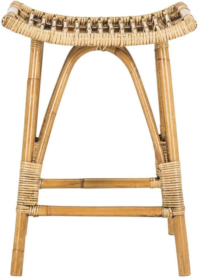 Leda Rattan Counter Stool  - Safavieh