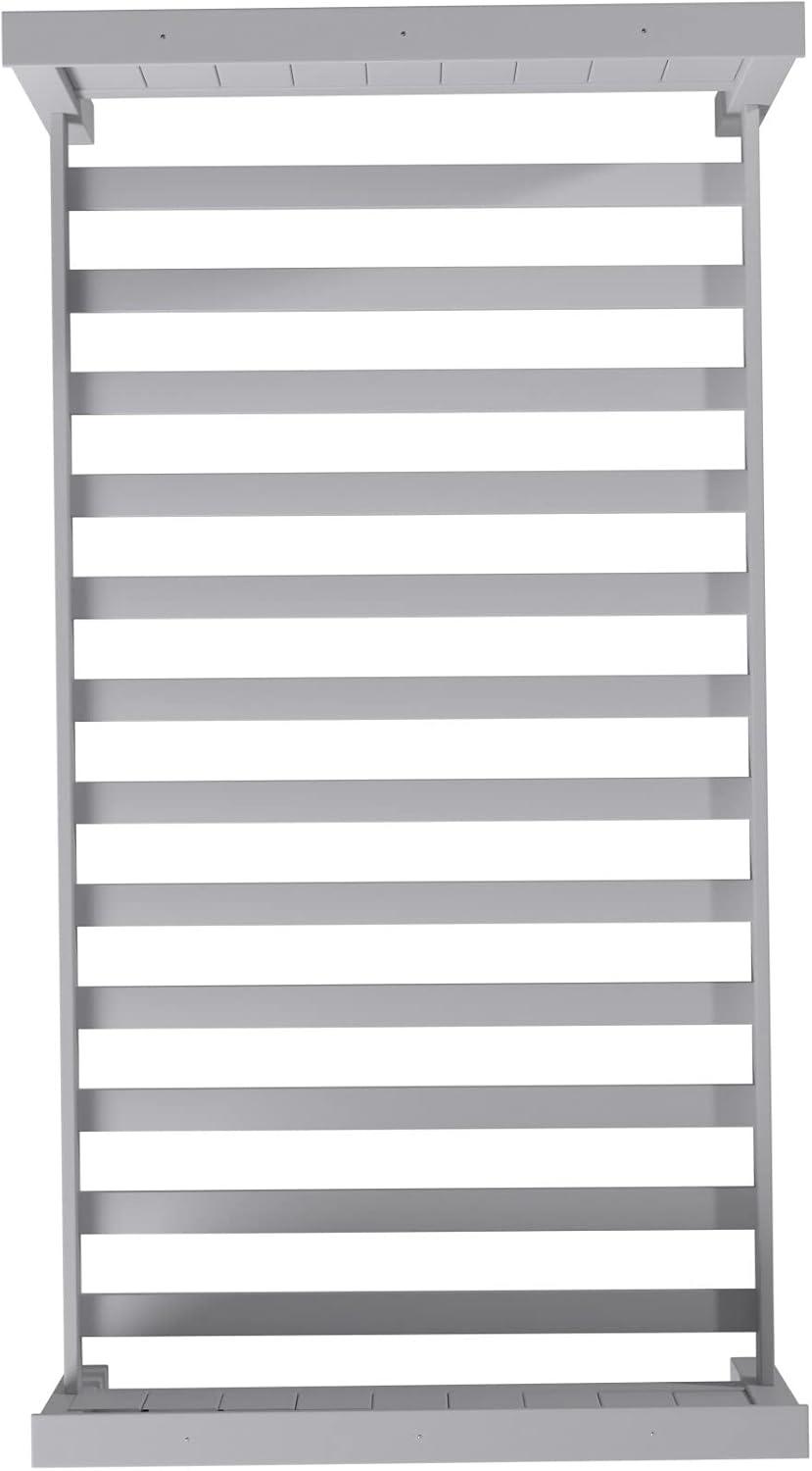 Alaterre Furniture Harmony Twin Bed, Sturdy Build for Youth Bedroom, Brazilian Pine, Headboard, Footboard, Side Rails, Slats, Dove Gray