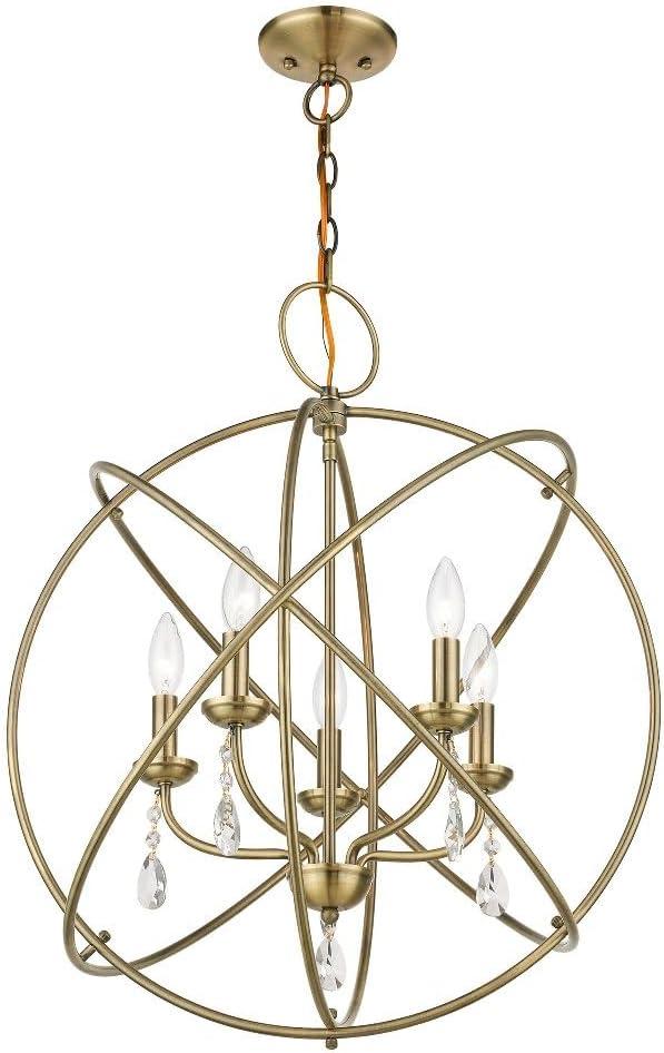 Livex Lighting Aria 5 - Light Chandelier in  Black