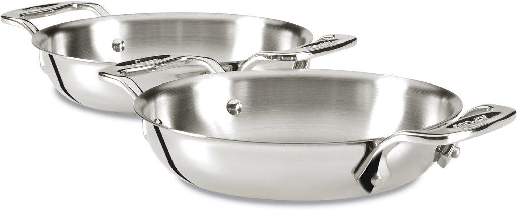 All-Clad Gourmet Accessories, Stainless Steel Mini Gratins 2-piece set, 6 inch