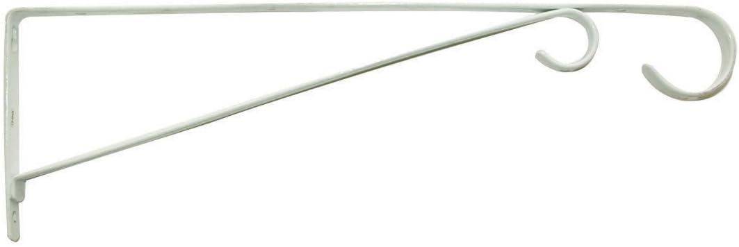 Panacea White Steel 15 in. H Straight w/Loop Plant Hook 1 pk