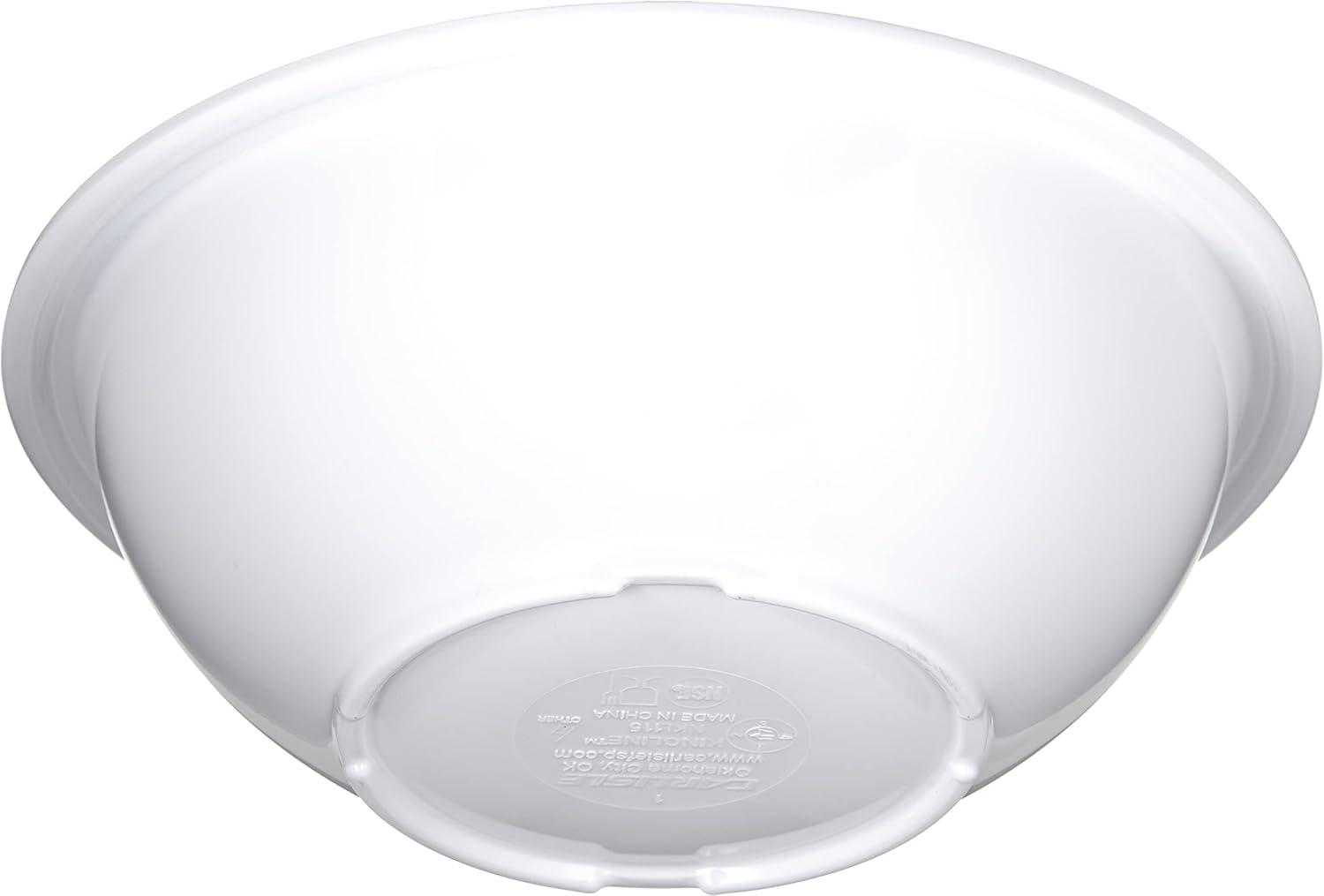 White 16-Ounce Melamine Soup and Chowder Bowl