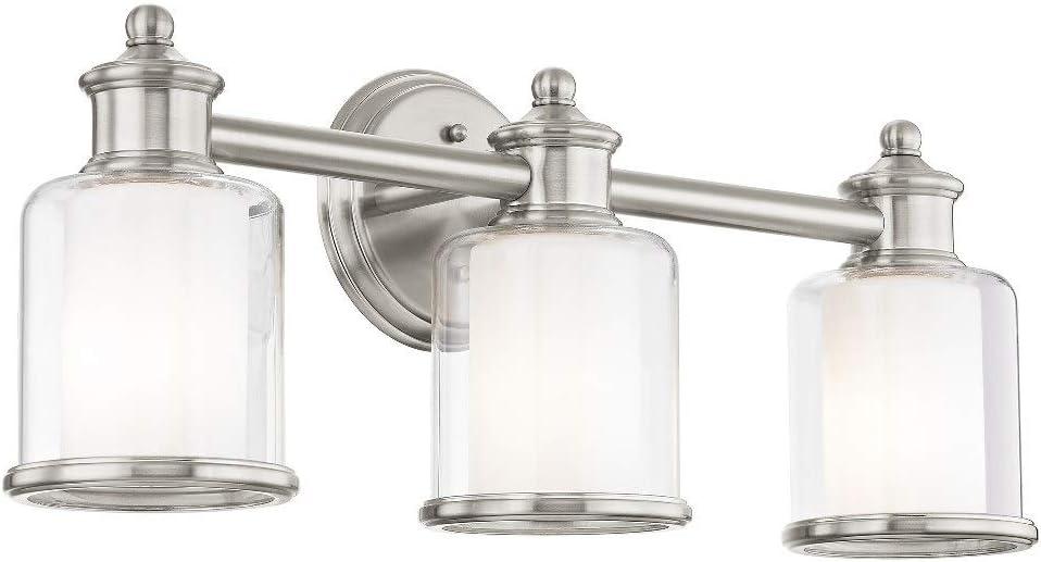 Livex Lighting Middlebush 3 - Light Vanity in  Brushed Nickel