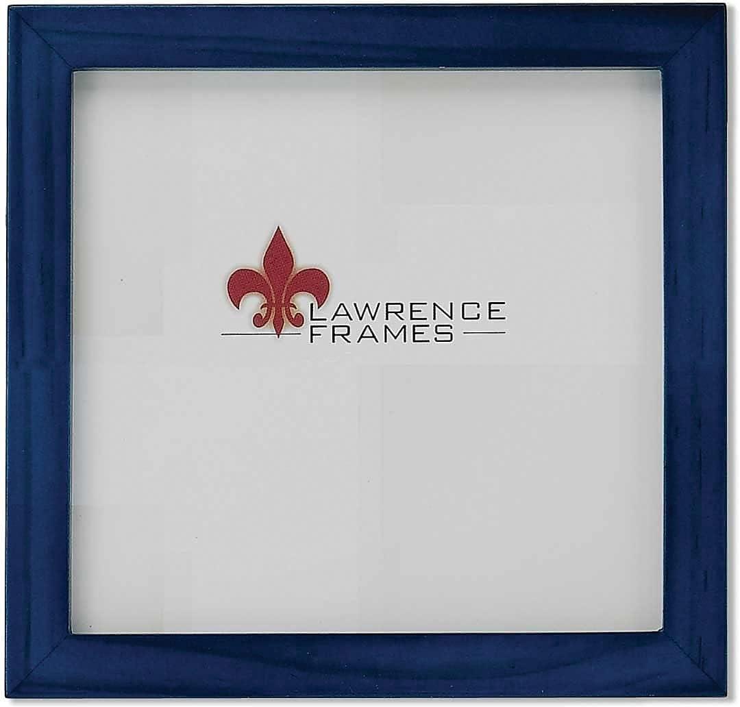 Lawrence Frames 5x5 Blue Wood Picture Frame - Gallery Collection 755755