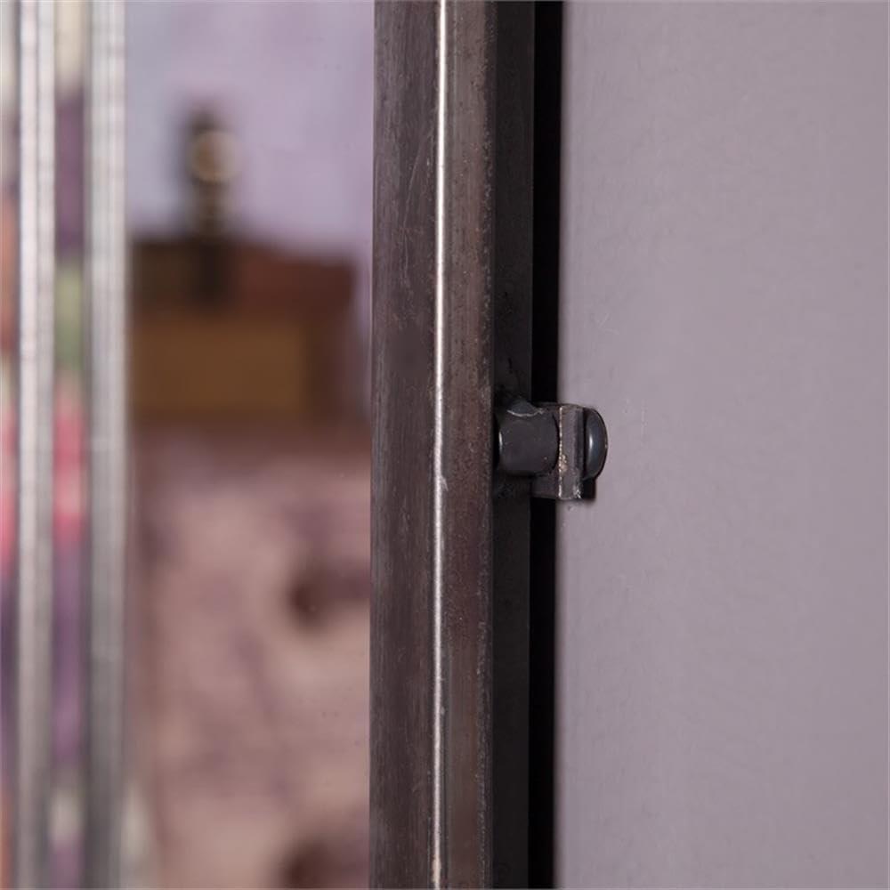 Luxen Home 37.75in. H Metal Window Frame Wall Mirror