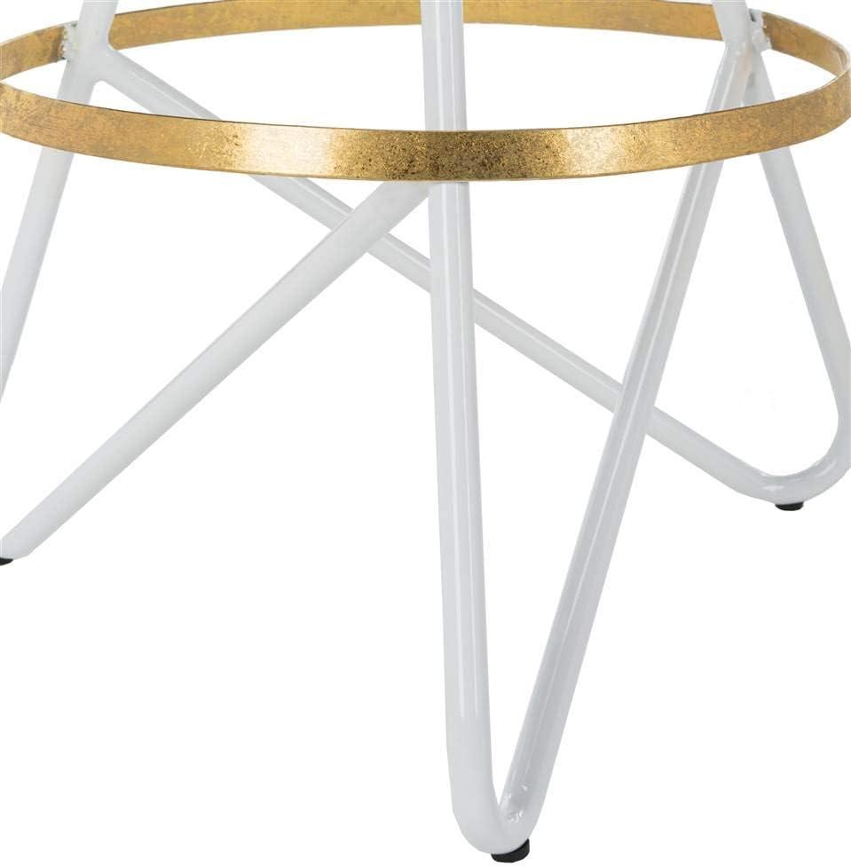 Galexia Bar Stool - BST3200 - Gold/White - Safavieh