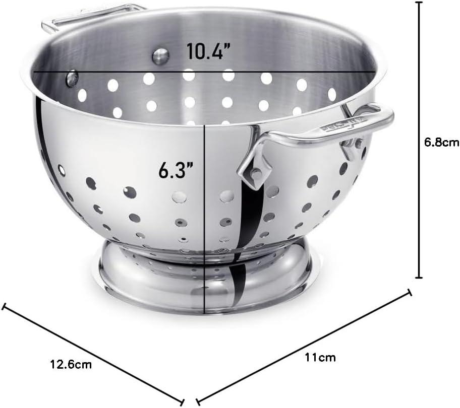 All-Clad 5 Quart Stainless Steel Colander with Handles