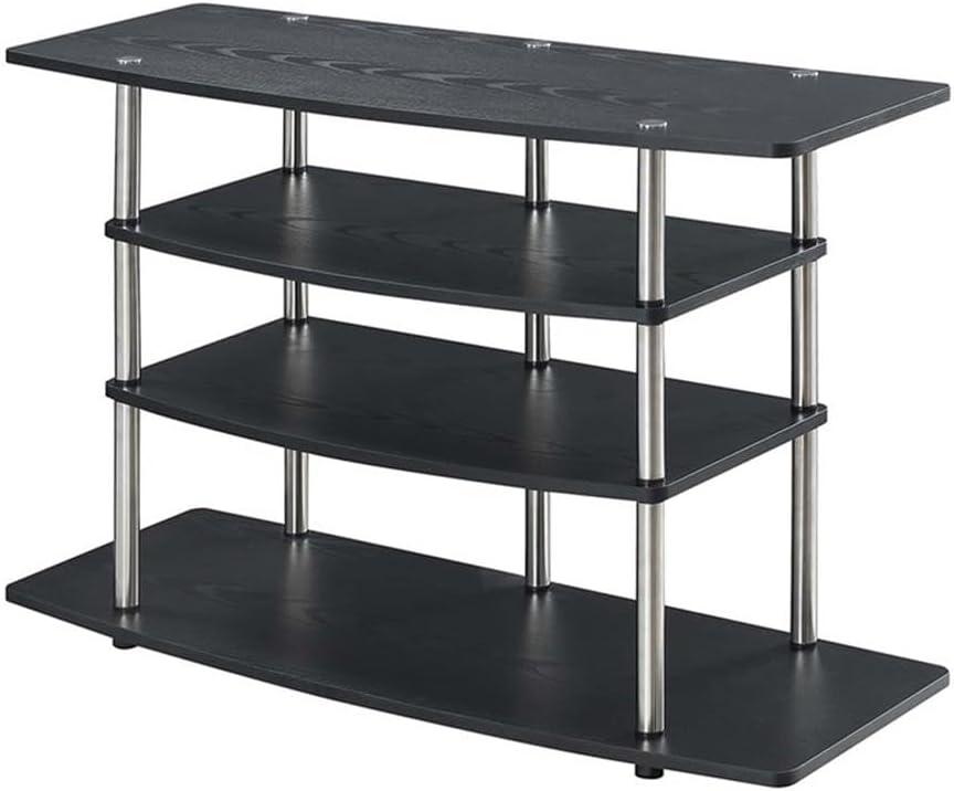 Convenience Concepts Designs2Go No Tools Wide Highboy TV Stand, Black