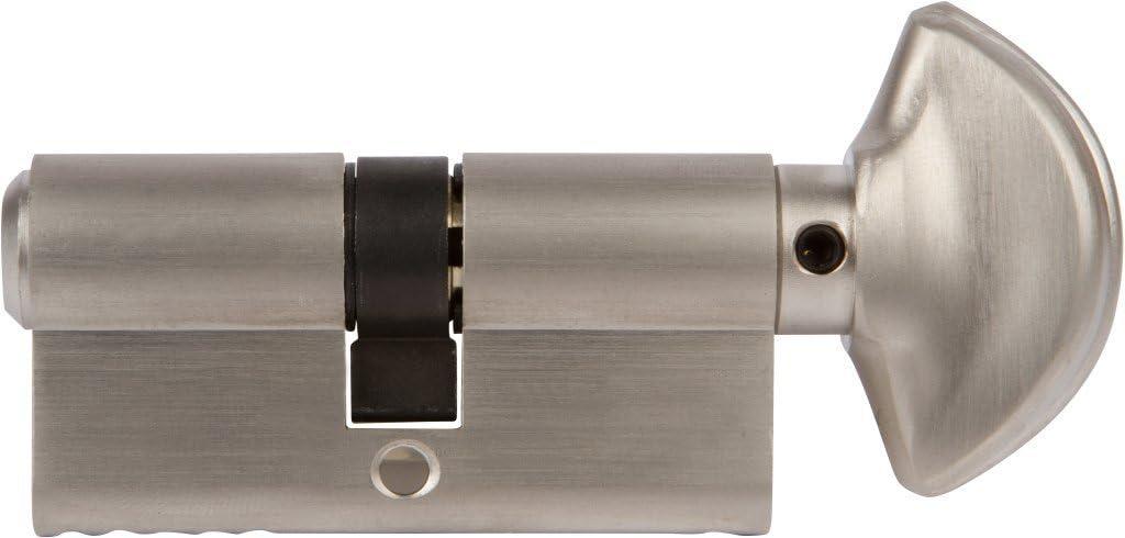 Brushed Nickel Euro Profile Cylinder Door Lock