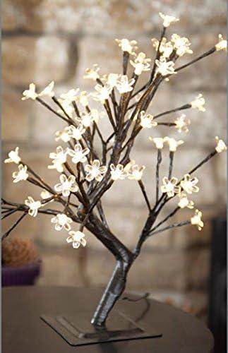 Hi-Line Gift Ltd. Floral Bonsai Tree with 96 LED Lights - Indoor/Outdoor