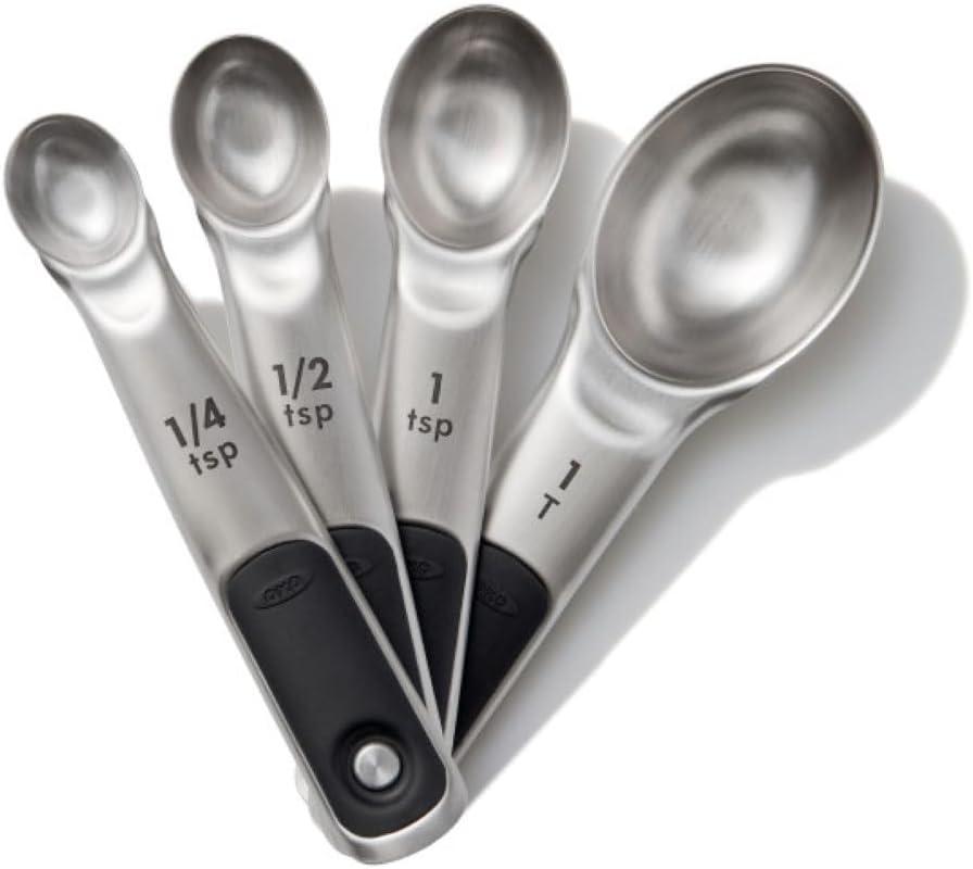 OXO Good Grips Stainless Steel Measuring Spoons with Magnetic Snaps