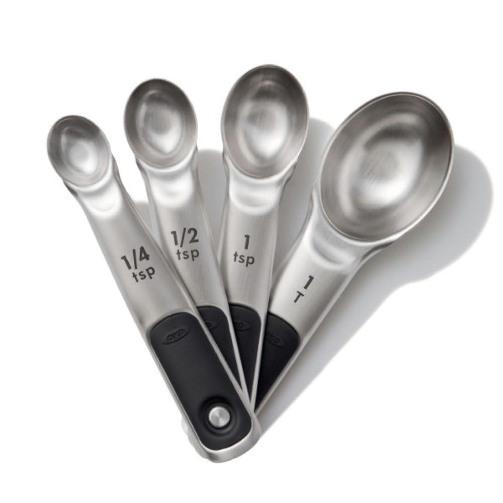 OXO Good Grips Stainless Steel Measuring Spoons with Magnetic Snaps