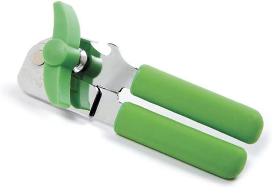 Green Ergonomic Stainless Steel Can and Bottle Opener